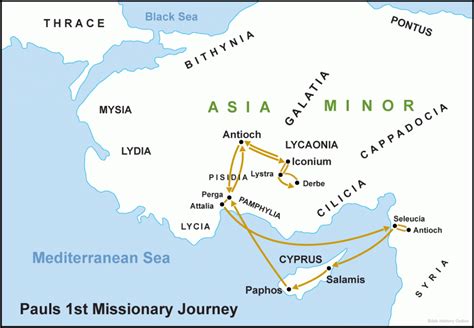 Pauls Missionary Journeys Wednesday In The Word