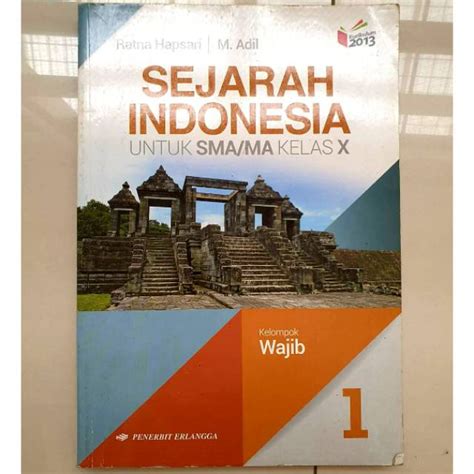 Jual Buku Sejarah Indonesia Wajib Kelas X Sma Ma Erlangga Ratna