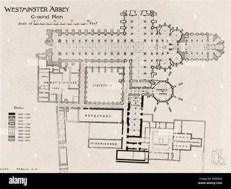 Ground Plan Of Westminster Abbey Stock Photo 66069312 Alamy