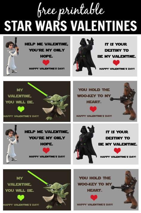 Star Wars Printable Valentines