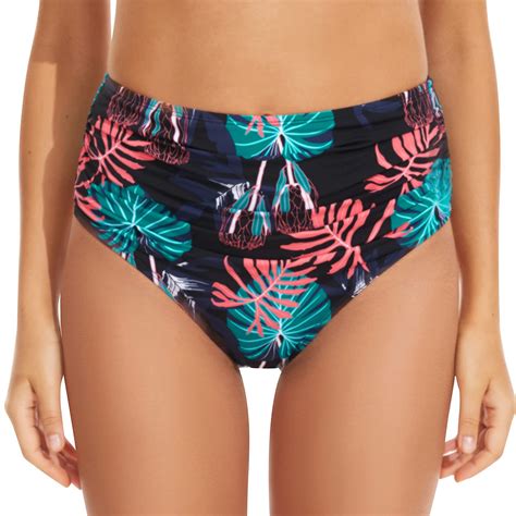 Sngxgn Women S Bathing Suit Bottoms Full Coverage Ruched Bikini Tankini
