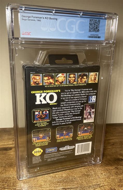 George Foreman S KO Boxing 9 6 A CGC Sealed Sega Genesis Not WATA VGA