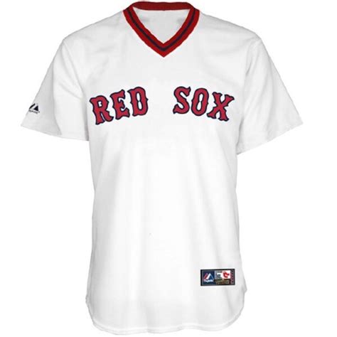 Majestic Boston Red Sox White Cooperstown Collection Baseball Jersey