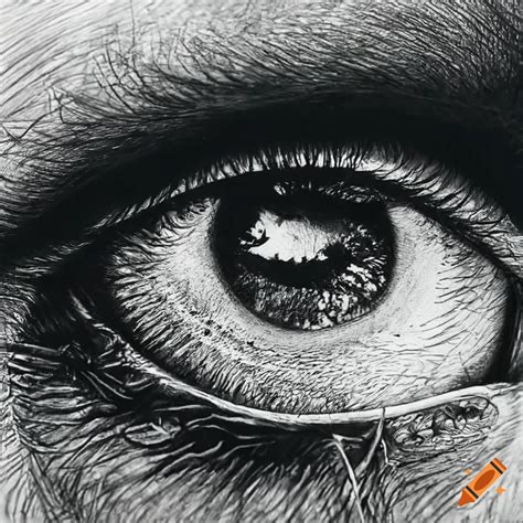 Detailed Pencil Drawing Of An Eye