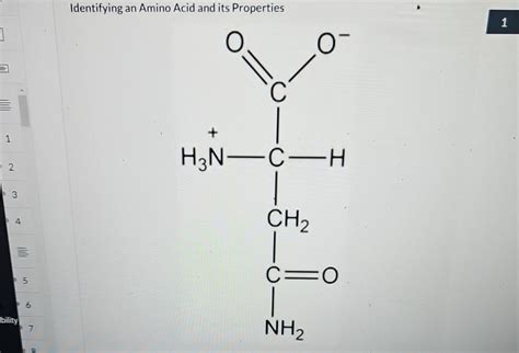 Solved Identifying an Amino Acid and its Properties | Chegg.com