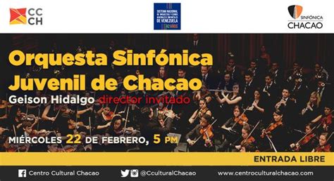 La Orquesta Sinf Nica Juvenil De Chacao Ofrecer Un Concierto Con El