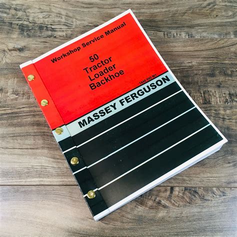 Massey Ferguson Mf 50 Tractor Loader Backhoe Service Repair Manual Shop
