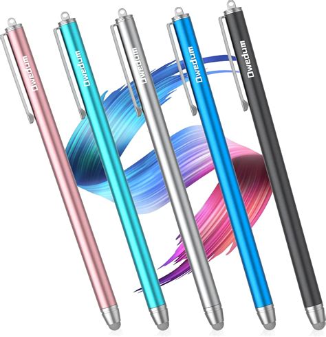 Stylus Pens For Touch Screens5 Pcs Sensitivity Fiber Tips Stylus Pen For Ipad Compatible With