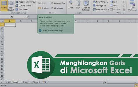 4 Cara Menghilangkan Garis Di Excel Dengan Mudah Dan Cepat Trik Tips