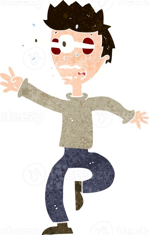 Cartoon Terrified Man With Eyes Popping Out 44962213 Png