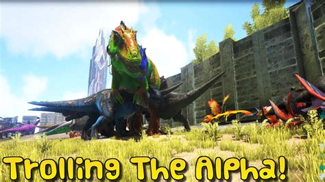 ARK Survival Evolved XBOX ONE TROLLING THE ALPHA TRIBE YouTube