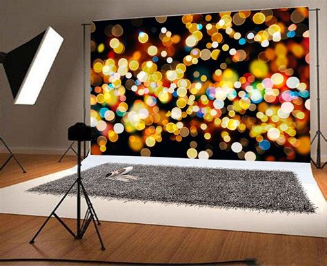 Mohome 7x5ft Photography Backdrop Abstract Texture Light Bokeh Glitter