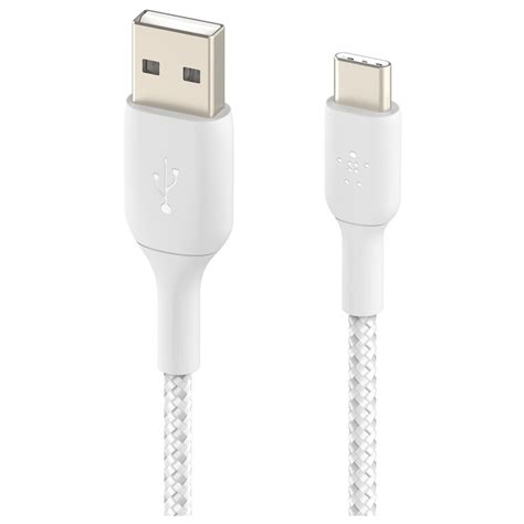 Belkin Boost Charge Usb A To Usb C Braided Cable M White Big W