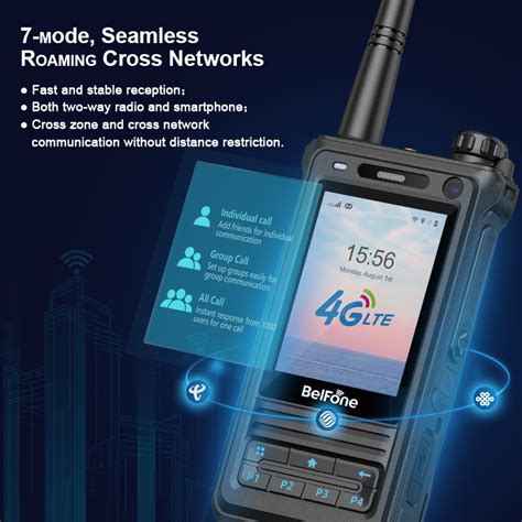 Multi Mode Hybrid Walky Talky Phone Portable Radio Poc Dmr Android 4G