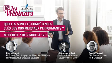 Webinar Quelles Sont Les Comp Tences Cl S Des Commerciaux Performants