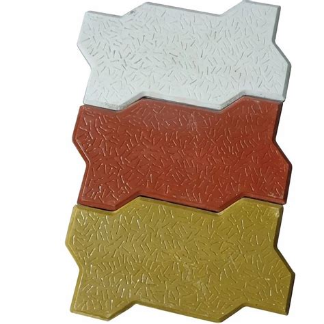 Cement Zig Zag Interlocking Tile For Flooring Thickness 60mm At Rs