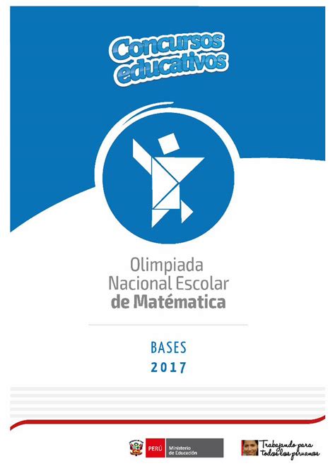 PDF XIV OLIMPIADA NACIONAL ESCOLAR DE MATEMÁTICA PDF fileDiseño