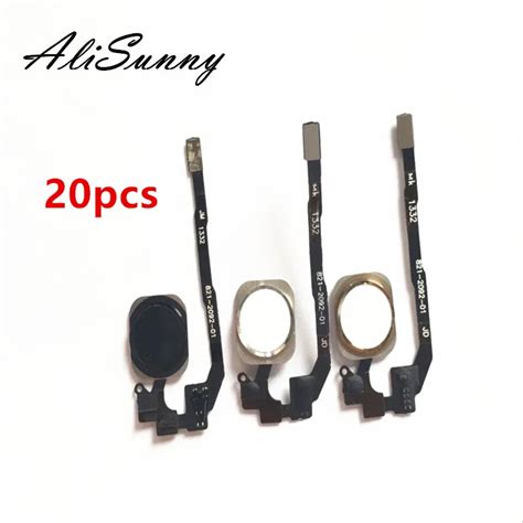 AliSunny 20pcs Home Button Flex Cable For IPhone 5S Menu Sensor