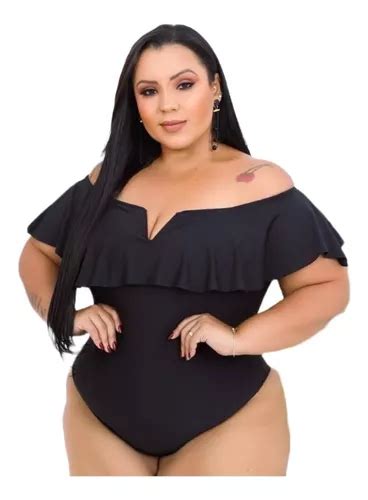 Body Plus Size Maio Decote V Ciganinha Moda Feminina MercadoLivre