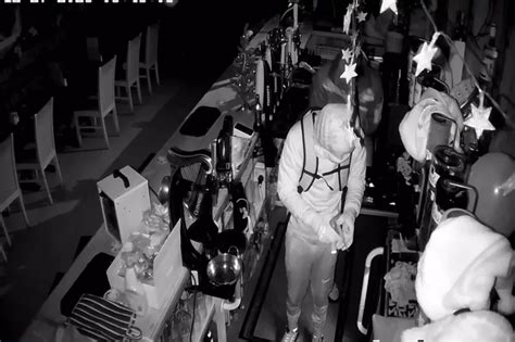 CCTV Shows Masked Robbers In Night Time Raid On Scots Boozer Daily Record