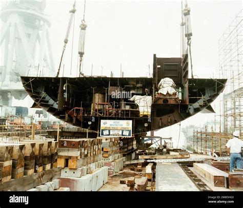 The Keel Of The Arleigh Burke Class Guided Missile Destroyer John Paul