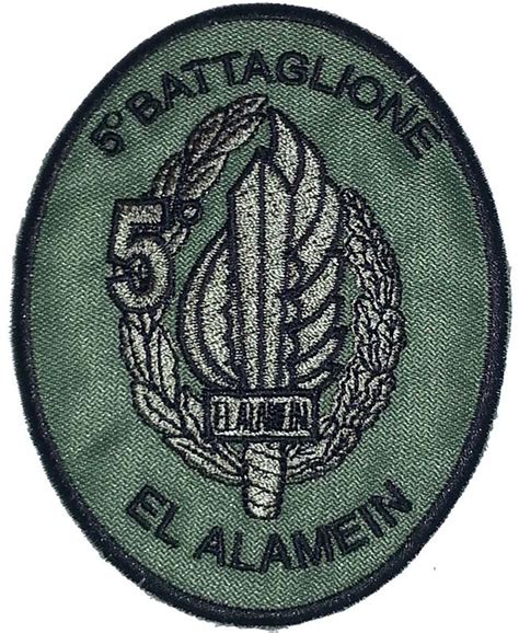 Patch Omerale 5° Battaglione Paracadutisti El Alamein Uniformi