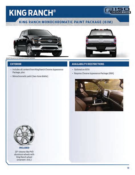 2021 F 150 Appearance Packages Guide Standard Sport Chrome