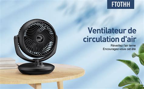 Ventilateur Silencieux Ultra Puissant Portable Table Circulation D