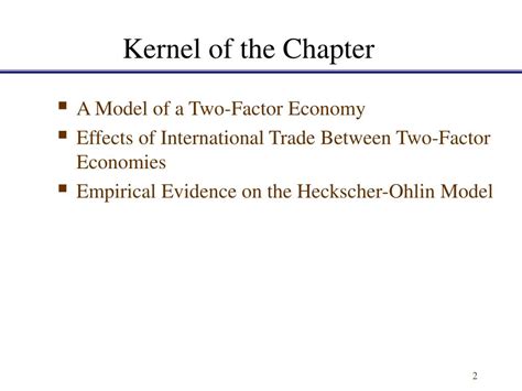 Ppt Chapter Resources And Trade The Heckscher Ohlin Model