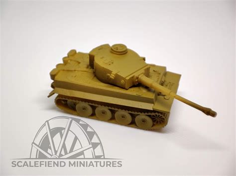 1100 15mm German Tiger I H Tank Scalefiend Miniatures