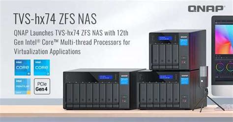 Qnap Tvs Hx Zfs Desktop Nas With Quts Hero Os And Th Gen Intel Core