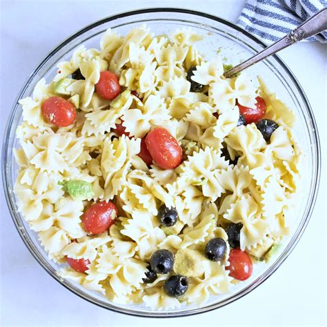 Avocado Bow Tie Pasta Salad Recipe Mama Likes To Cook