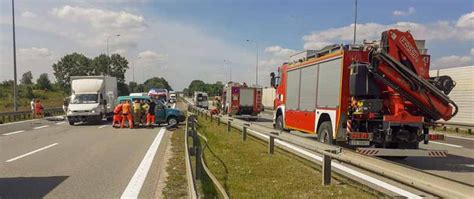 Wypadek Na Autostradzie A Komenda Miejska Pa Stwowej Stra Y Po Arnej