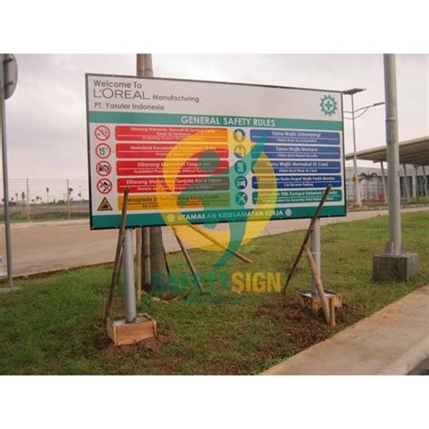 Jual Safety Sign Rambu K General Safety Rules Board Papan Aturan