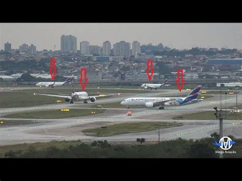 Fluxo Impressionante No Aeroporto Internacional De Guarulhos SP