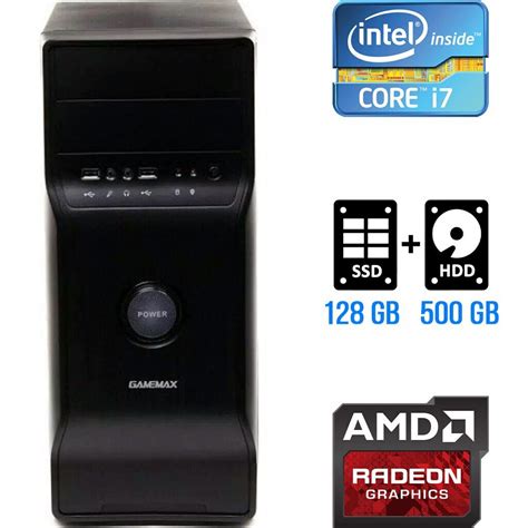 Купить Игровой ПК GameMax Tower / Intel Core i7-2600 (4 (8) ядра по 3.4 ...