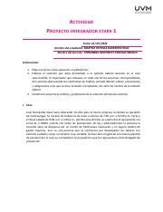 A3 PROYECTO INTEGRADOR ETAPA 1 MPGF240922 Pdf ACTIVIDAD PROYECTO