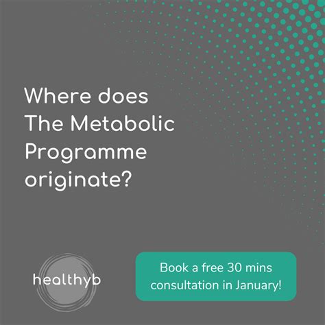 Where Does The Metabolic Programme Originate The Programme Was