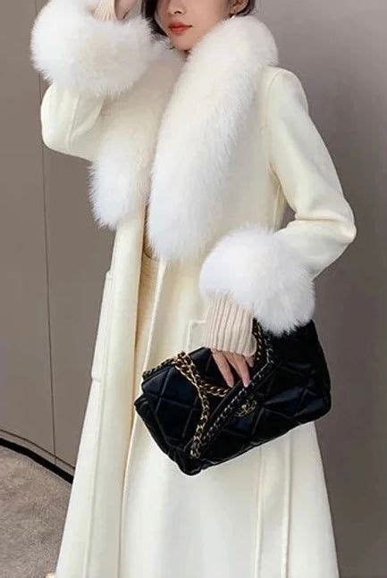 Womens Faux Fur Collar Sleeve Coat Belted 4 Colors Fur Fashion Fur Coats Women Faux Fur