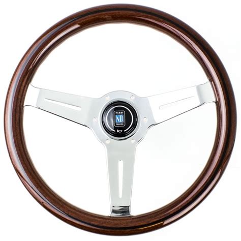 Nardi Classic Wood Steering Wheel Mm With Polished Spokes