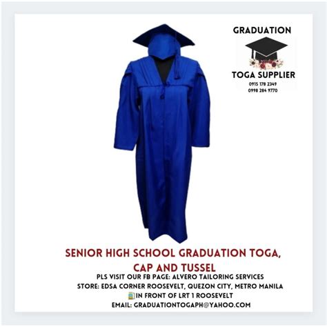 Royal Blue Senior High School Graduation Toga Shopee Philippines