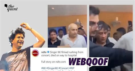 Fact-Check | Videos From Previous Show Viral as Singer KK's Last ...