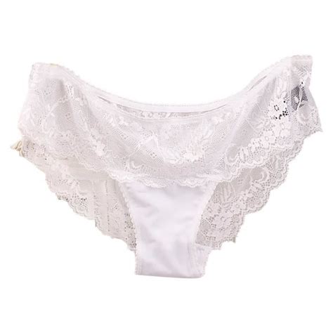 Culotte Femmes Sexy Dentelle See Through Respirant Mode Slip Lingerie