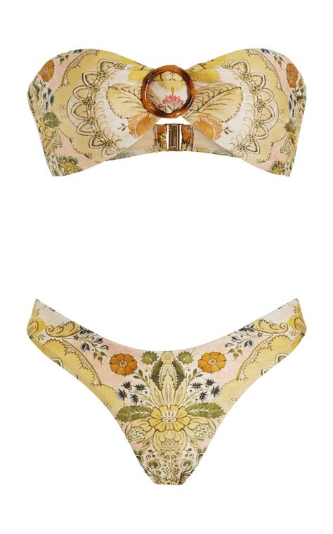 Buy Zimmermann Laurel Bamboo Ring Bikini 3 Yellow At 49 Off Editorialist
