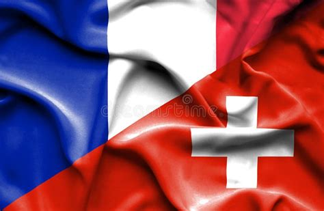 Switzerland And French Flag Stock Vector Illustration Of Classical Ornate 8550395