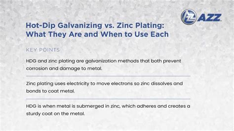 Hot Dip Galvanizing And Zinc Plating Whats The Difference AZZ