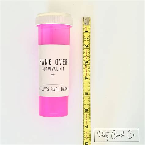 Hangover Recovery Pill Bottle Vial Kit With Supplies Etsy