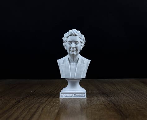 Agatha Christie Bust English Writer Statue T For Book Lover Etsy