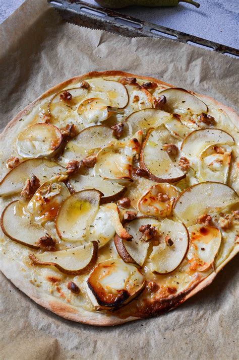 Flammkuchen Mit Ziegenk Se Birne Waln Ssen Schnelleherdplatte