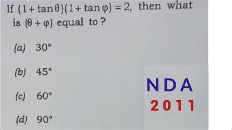 NDA Maths Previous Year Question Solution Nda 2023 Maths YouTube